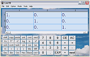 Example customised calculator -  orange theme
