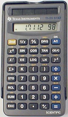 Texas Instruments TI-25 STAT