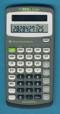 Texas Instruments TI-30Xa Solar