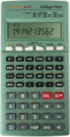 Calculatrice Casio FX92+ Collège