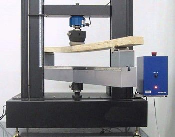 flexural strength testing of a wooden beam